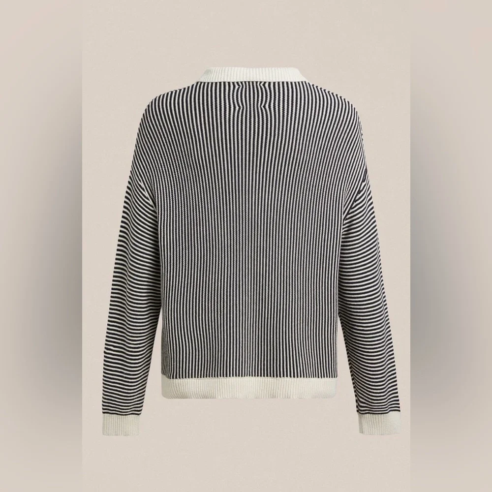 Found men’s TABAS TIE KNIT COLLARED SWEATER
in cream S - Picture 11 of 11